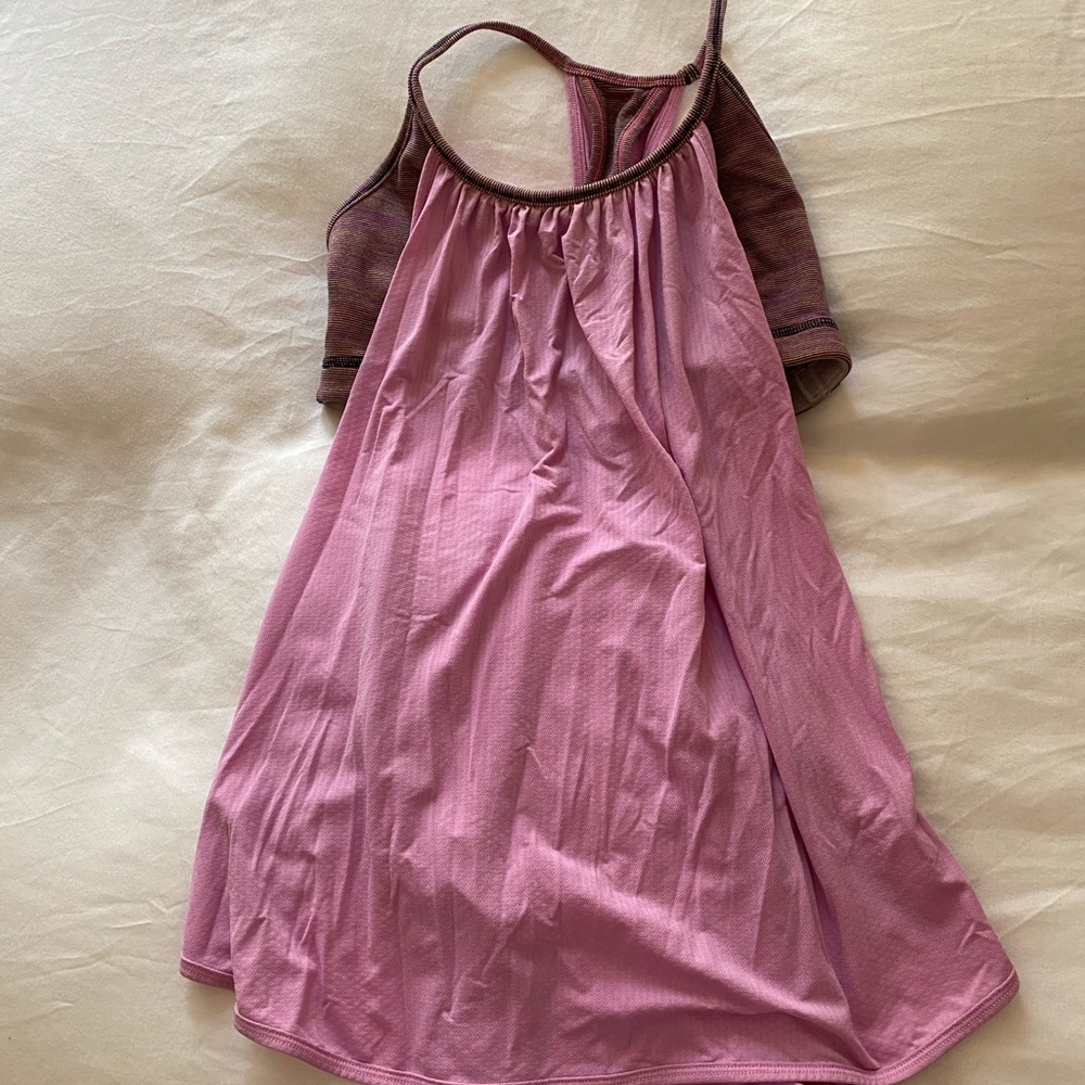 Pink lulu workout top